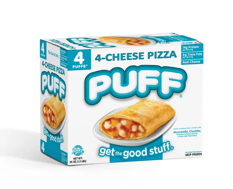 Pizza Puffs – 24 Count Retail Pack (contains microwave sleeves)