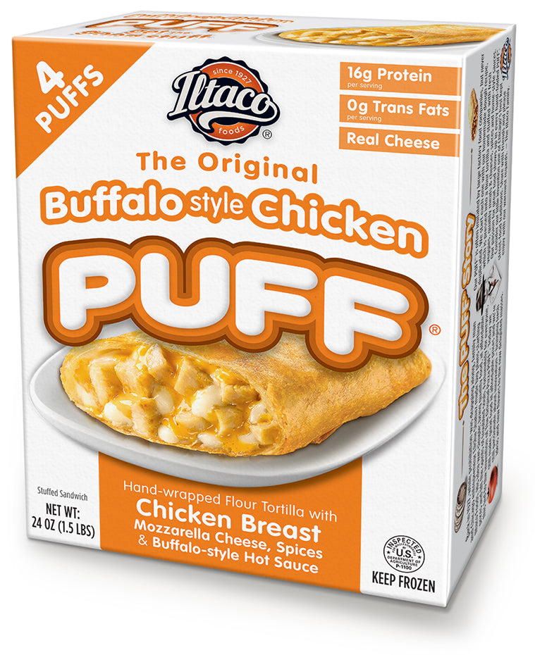 Pizza Puffs – 24 Count Retail Pack (contains microwave sleeves)