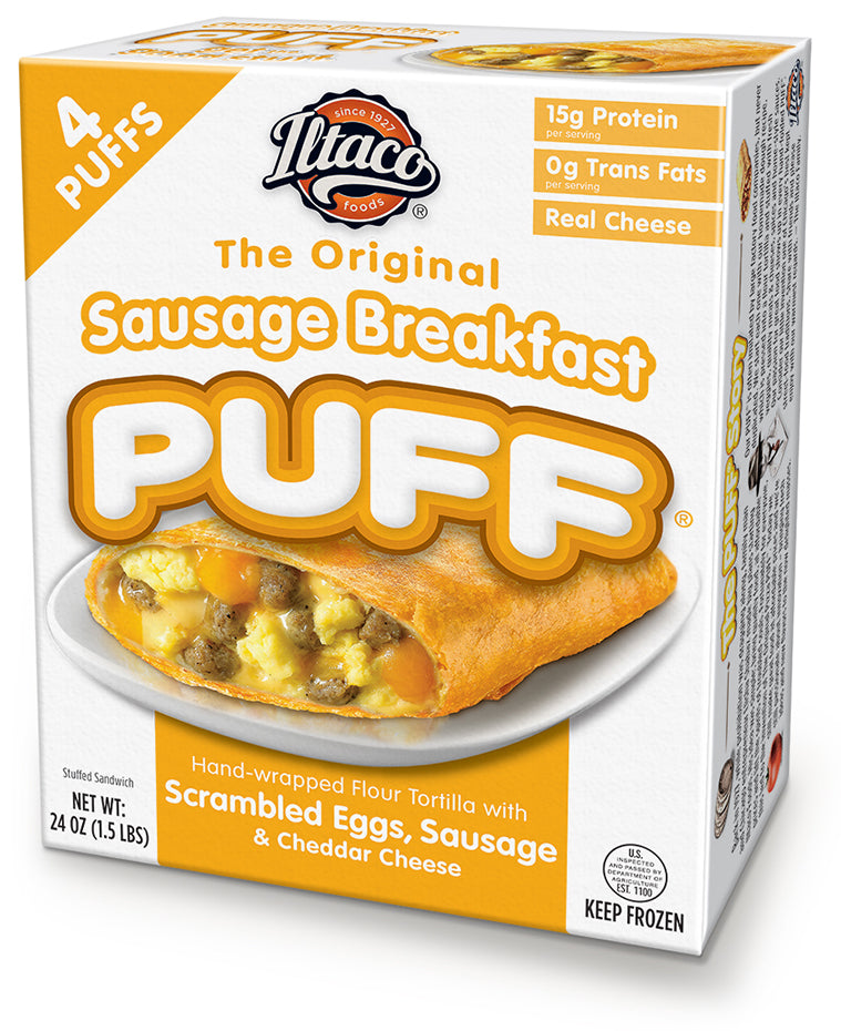 Pizza Puffs – 24 Count Retail Pack (contains microwave sleeves)